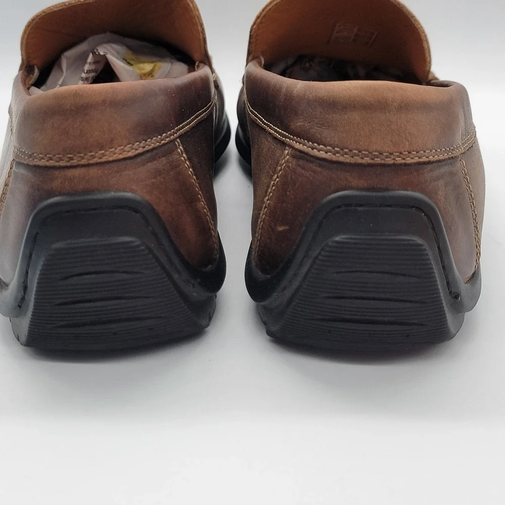 ECCO Classic Moc 2.0 Driving Loafer Mens 44 Vegtable Tanned Leather Boat Shoe